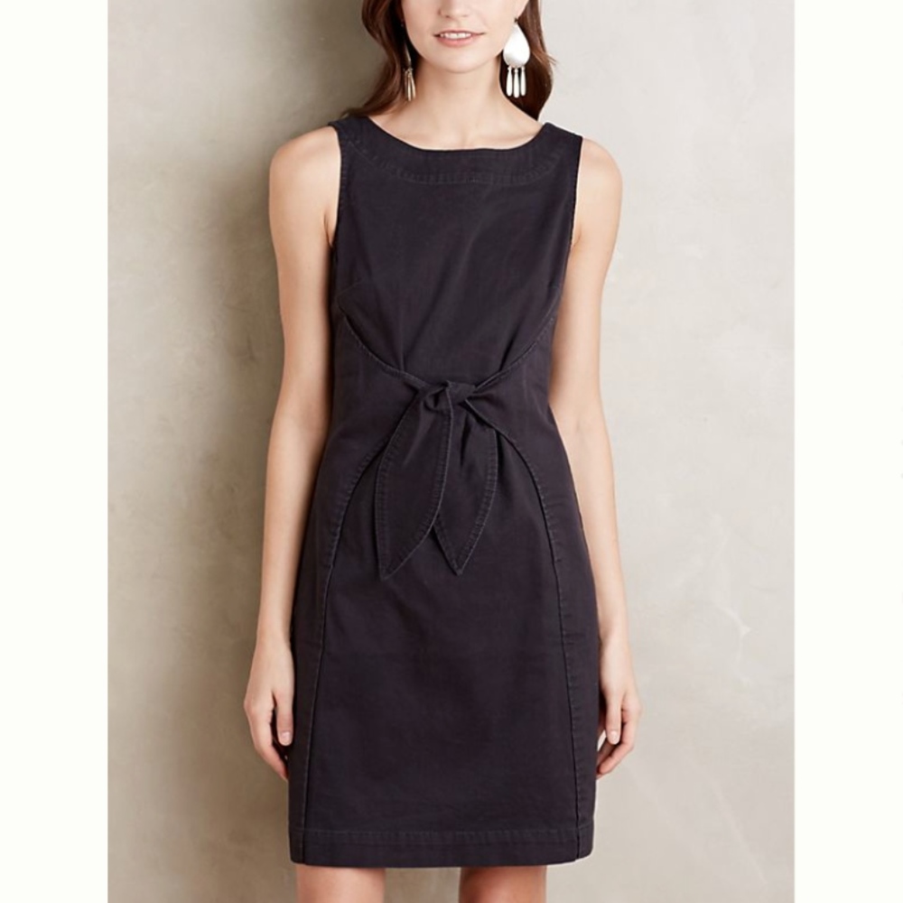 Anthropologie Clara Tie-Front Sheath